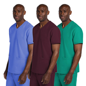 Nouvel ensemble d'uniformes médicaux unisexe automne-hiver en toile respirante avec logo personnalisé brodé pour hôpital - Product Image 6