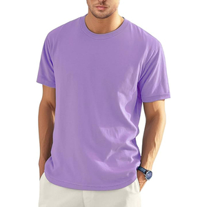 Camiseta Casual de Algodón Francés para Hombre, Corte Relajado, para Uso Diario, Premium, Lisa, OEM, ODM, Fábrica de Ropa - Product Image 3