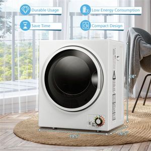 Sèche-linge portable compact silencieux 850W, capacité de charge humide 10 lb et sèche 5,5 lb, pour appartements/dormitoires (<44dB) - Product Image 6