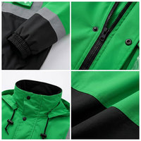 Veste de travail haute visibilité imperméable sur mesure, vêtements de travail d'extérieur personnalisés, vestes d'entraînement