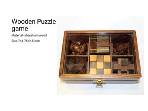 Jeu de puzzle en bois éducatif pour enfants, casse-tête, jeu de réflexion, logique, divertissement familial, jouet d'intelligence pour enfants, finition polie - Product Image 6