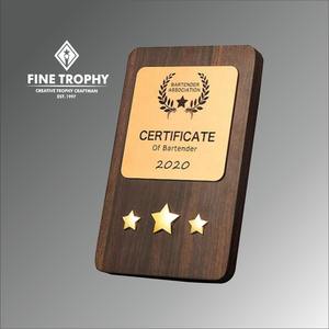 Plaques en bois, souvenirs, services de certification, récompenses - Product Image 1