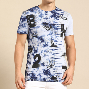 T-shirt noir à manches courtes pour homme, 100 % coton, col rond, coupe ajustée, couleur unie, tricoté, décontracté, grande taille, logo personnalisé sur le devant - Product Image 3
