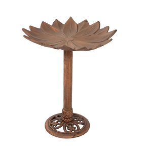Baño para Pájaros de Hierro Resistente para Exteriores, Diseño Moderno, para Decoración de Jardín y Patio, para Beber Agua, Uso Diario - Product Image 1