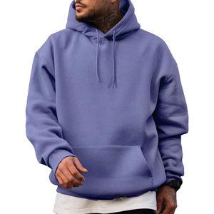 Sudadera con Capucha Personalizada de Algodón para Hombre, Estilo Urbano, Color Lavanda Morado, Sudadera Holgada Informal con Capucha, Fabricante de Sialkot - Product Image 6