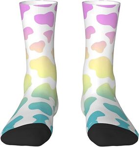 Chaussettes pour hommes en coton/fibre de bambou, anti-bactériennes, à séchage rapide, antidérapantes, imprimées numériquement, personnalisées - Product Image 4