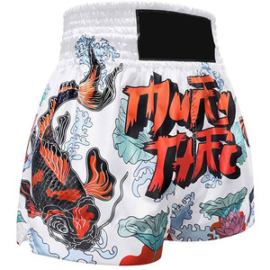 Pantalones Cortos de Muay Thai Sublimados, Ropa Deportiva de Alto Rendimiento, Pantalones Cortos Ligeros para Gimnasio, Ejercicio, Entrenamiento, MMA - Product Image 2