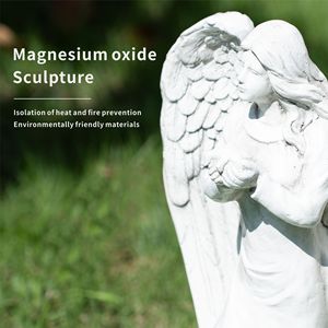 Estatua de Ángel de Óxido de Magnesio de 18.5' de Altura, Escultura Artística para Jardín Interior o Exterior - Product Image 6