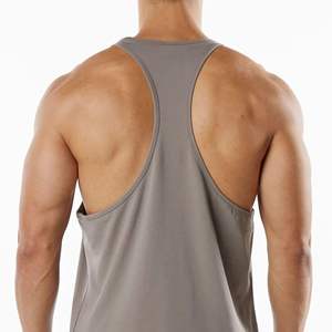Débardeurs de sport vintage respirants et écologiques en polyester/coton pour hommes, coupe ajustée, sans manches, pour la gym, avec logo personnalisé – En promotion - Product Image 6
