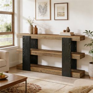 <b>Console</b> <b>Table</b> with <b>Storage</b> Space for Entrance Foyer or Sofa Multifunctional TV Stand or <b>Table</b> - Product Image 1