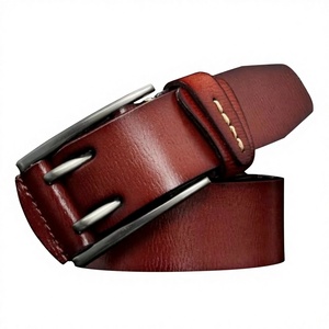 Ceinture personnalisable en cuir de vachette de haute qualité, robuste, pour bureau, école, uniforme, avec boucle en acier noir, style fête, imperméable et écologique - Product Image 6