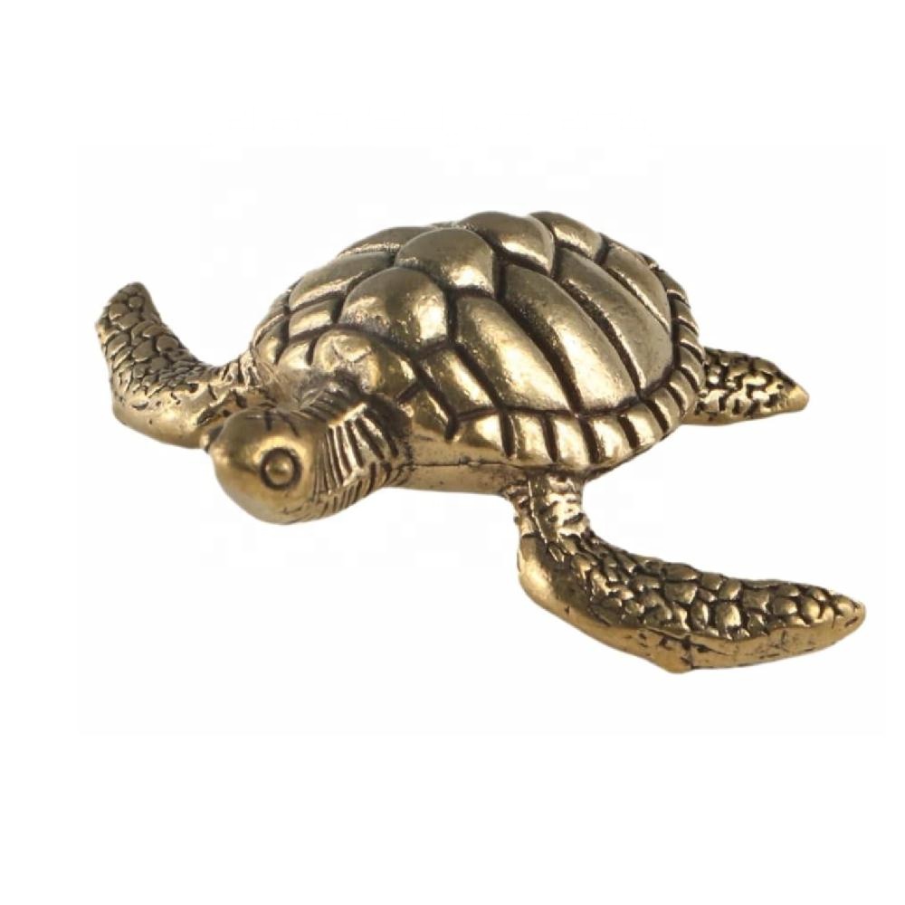 Ancienne sculpture indienne de tortue en bronze Dhokra Art (Gebraucht