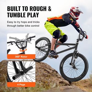 Vélo de course BMX avec roue de 20 pouces, rotor à 360 degrés et 4 pegs, niveau avancé pour les débutants et les cyclistes expérimentés - Product Image 3
