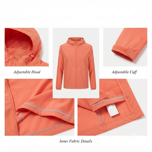 <b>Men's</b> Zipper Windbreaker <b>Jacket</b> Lightweight Waterproof Hooded Outdoor Hiking <b>Running</b> Wear Low Price <b>Men</b> Windbreaker <b>Jacket</b> - Product Image 6