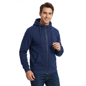 Sudadera con capucha completa personalizada para hombre, de calidad premium, informal, con forro polar suave, para deportes, gimnasio y actividades al aire libre. - Product Image 5