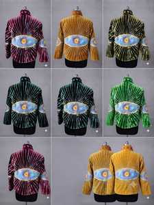 Veste en velours marron doré Suzani pour femmes, vente en gros, veste brodée de créateur haut de gamme, vêtement ethnique traditionnel - Product Image 6