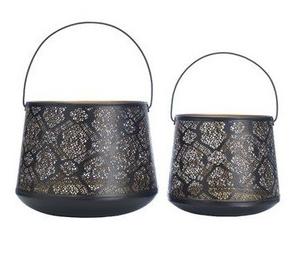 Porte-bougie en métal moderne, rehaussant le design intérieur contemporain avec une ambiance lumineuse douce et chaleureuse - Product Image 2