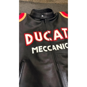 Custom Vintage Motorcycle <b>Racing</b> <b>Jacket</b> Genuine Cowhide Leather Biker <b>Jacket</b> Retro Cafe Racer Leather Riding <b>Jacket</b> OEM Manufact - Product Image 3