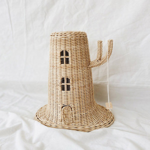 Handmade rattan tree houses competitive price children playhouse imaginative house toys for kids - Product Image 1