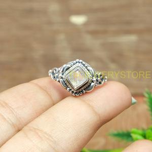 925 Sterling Silver Handmade Natural Moonstone <b>Ring</b> for Women Vintage Filigree Designer <b>Statement</b> <b>Ring</b> Wholesale Silver <b>Ring</b> - Product Image 3