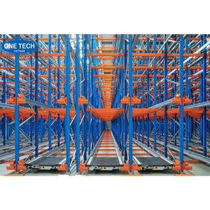 Radio Shuttle <b>Racking</b> <b>System</b> / Pallet Shuttle <b>Racking</b> Customization Screw Assembly Steel Electrostatic Powder Coating - Product Image 6