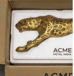 Majestic Gold Tiger Table Article Estatuilla decorativa elegante de animales para la decoración del hogar Oficina Evento Regalo Display Accent - Product Image 4