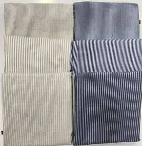 Pantalon droit rayé bleu et blanc pour femme, taille élastique, décontracté, confortable, à porter au quotidien - Product Image 2