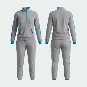 OEM Zip Up Sweatsuit Women Cotton Polyester Blend Women Airport Travel Outfit Private Label Ready - Product Image 1
