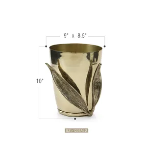 Elegant Handmade <b>Champagne</b> Ice <b>Bucket</b> with Artistic Hammer Premium Polished Metal Ice <b>Bucket</b> with Double Handles zahid exports - Product Image 2