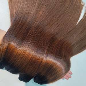 ช่อผมมนุษย์สำหรับต่อผมสีออมเบร100% ผมบริสุทธิ์จากเวียดนาม - Product Image 5