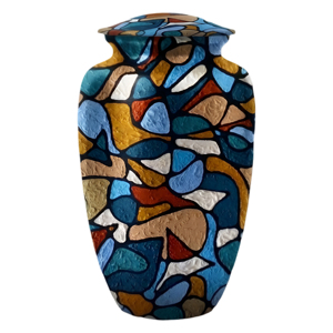 โกศบรรจุอัฐิแบบโมเสกสไตล์ยุโรป สีสันปรับแต่งได้ หรูหรา เป็นมิตรกับสิ่งแวดล้อม สำหรับผู้ใหญ่ (220 คิวบิกอินช์) - Product Image 1