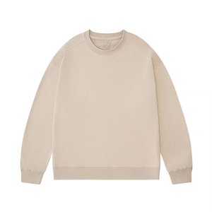 Sudadera de cuello redondo para hombre, estilo oversize, de felpa, algodón, informal, estilo urbano, color liso, ajuste holgado, primavera, colores personalizados - Product Image 6