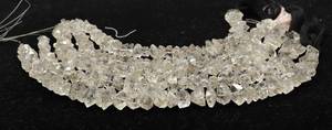 AAA Black White Herkimer Diamond Quartz Nugget <b>Beads</b> 8-10MM Diamond Quartz Gemstone <b>Beads</b> Natural Herkimer Rough <b>Stone</b> <b>Beads</b> - Product Image 4