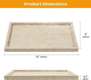 <b>Cheap</b> Marble <b>Vanity</b> Organizer Tray for Makeup, Skincare Products, Perfumes and Bathroom Accessories By AALIYAN IMPEX - Product Image 3