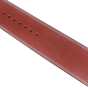 Nouvelle ceinture d'haltérophilie en cuir Powerlifting dos ceinture d'haltérophilie Fitness en cuir gym taille formateur ceintures - Product Image 6