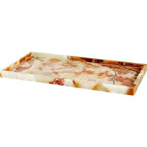 Light Green Onyx Rectangle Shaped Tray Natural <b>Stone</b> Decorative Serving Bowl Handmade Luxury Onyx Bowl Wholesale Supplier - Product Image 3