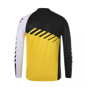 Camiseta de Motocross de Manga Larga para Hombre Flex Fit Enterprises, Color Azul Degradado, Secado Rápido, Poliéster/Algodón, Personalizable para Equipos - Product Image 3