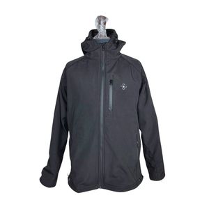 Veste softshell d'hiver à capuche pour homme, best-seller, fermeture éclair, imperméable, respirante, anti-UV, résistante aux déchirures, 100% polyester - Product Image 4