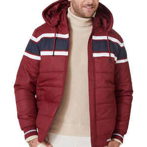 Veste d'hiver matelassée pour homme sur mesure OEM, col montant, fermeture éclair imperméable |   Fabricants professionnels de vestes pour hommes - Product Image 1