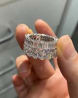 Bague de fiançailles pour homme en argent sterling 925 avec moissanite taille ovale, sertissage à griffes personnalisable, plaqué rhodium, certifiée GRA, luxe