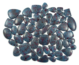Cabașones de Rubí y Cianita Naturales de Primera Calidad, Piedras Preciosas Sueltas para Joyería, Precios al por Mayor - Product Image 1