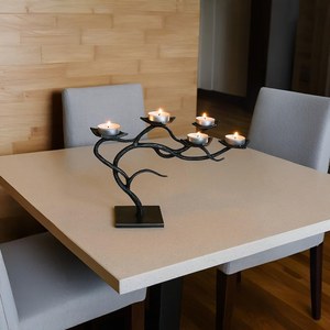 Candelabro de Metal, Portavelas de Hierro, Estilo Vintage, Centro de Mesa para Bodas, Regalo para Parejas, Producto de Metal para Velas - Product Image 5