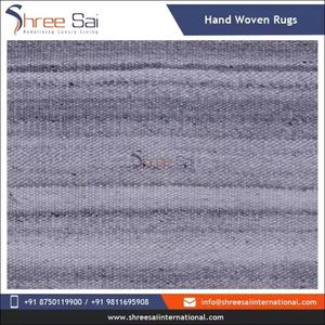 Best Selling Products Striped Cotton Flat Weave Rug Traditional Handloom Floor <b>Mat</b> For Cozy Bedroom Decor Office Floors - Product Image 5
