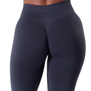Pantalon long évasé ultra taille haute bleu marine pour femme, extensible, pour le sport, le fitness, le yoga, l'entraînement, vêtements de sport flexibles - Product Image 5