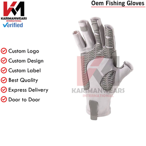 Gants de pêche antidérapants pour la protection des doigts, pour sports de plein air, fournisseur en gros, OEM ODM, logo personnalisé, approvisionnement en vrac - Product Image 3
