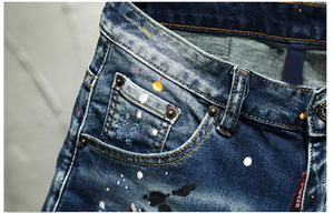 Shorts de Mezclilla Casuales Personalizados para Mujer con Dobladillo Deshilachado y Logotipo Frontal de Poliéster para Shorts Denim Tears con Bolsillos - Product Image 5