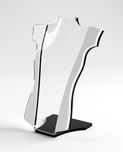Elegant and Beautiful Custom White and Black Acrylic Pendant Model Rack Jewelry Display Props - Product Image 5