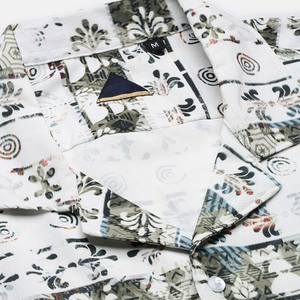 <b>Men</b> Printed Short Sleeve <b>Shirt</b> and Shorts Set Summer Casual Two Piece Outfit Button Up Matching Set <b>Beach</b> Wear - Product Image 5