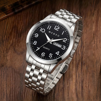 Jam Tangan Digital Quartz Pria Mesin Jepang Casing Aloi Tahan Air 3ATM Jam Tangan Mewah Antik Tersedia OEM