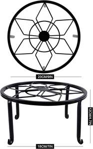 Support de plante en fer pour extérieur avec revêtement résistant aux intempéries, adapté à toutes les saisons, pour jardin et balcon. - Product Image 6